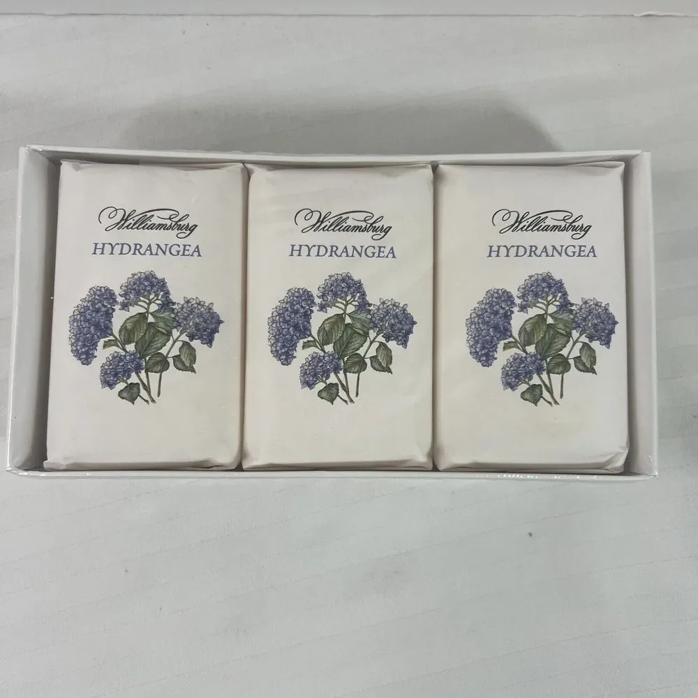Williamsburg Hydrangea Triple-Milled Soap Bars‎ - Set of 3